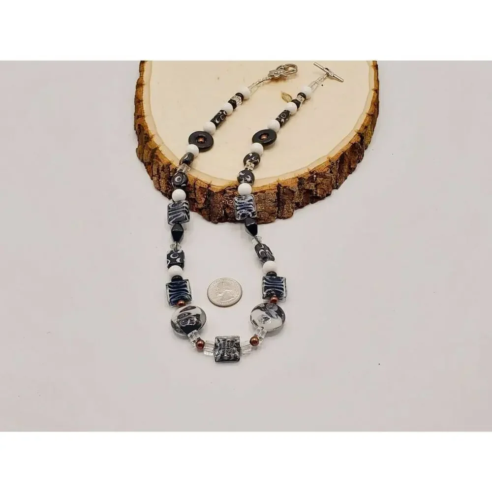 Animal print jungle statement necklace